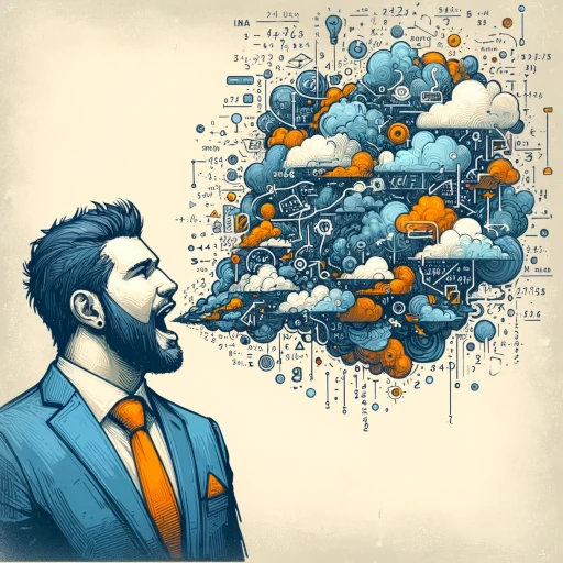 A drawing of Rami talking.